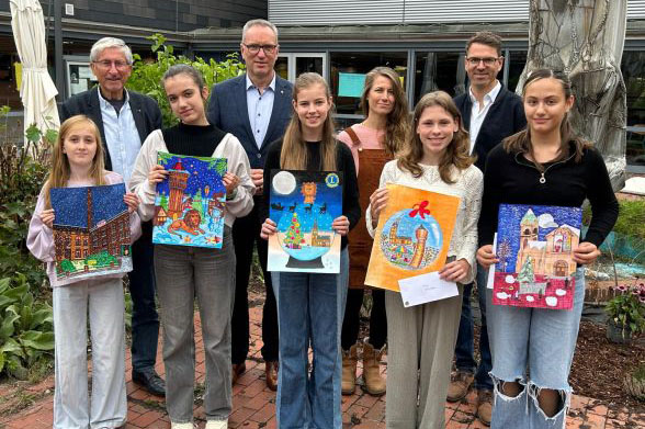 Siegerehrung im Lions Wettbewerb Weihnachtskalender