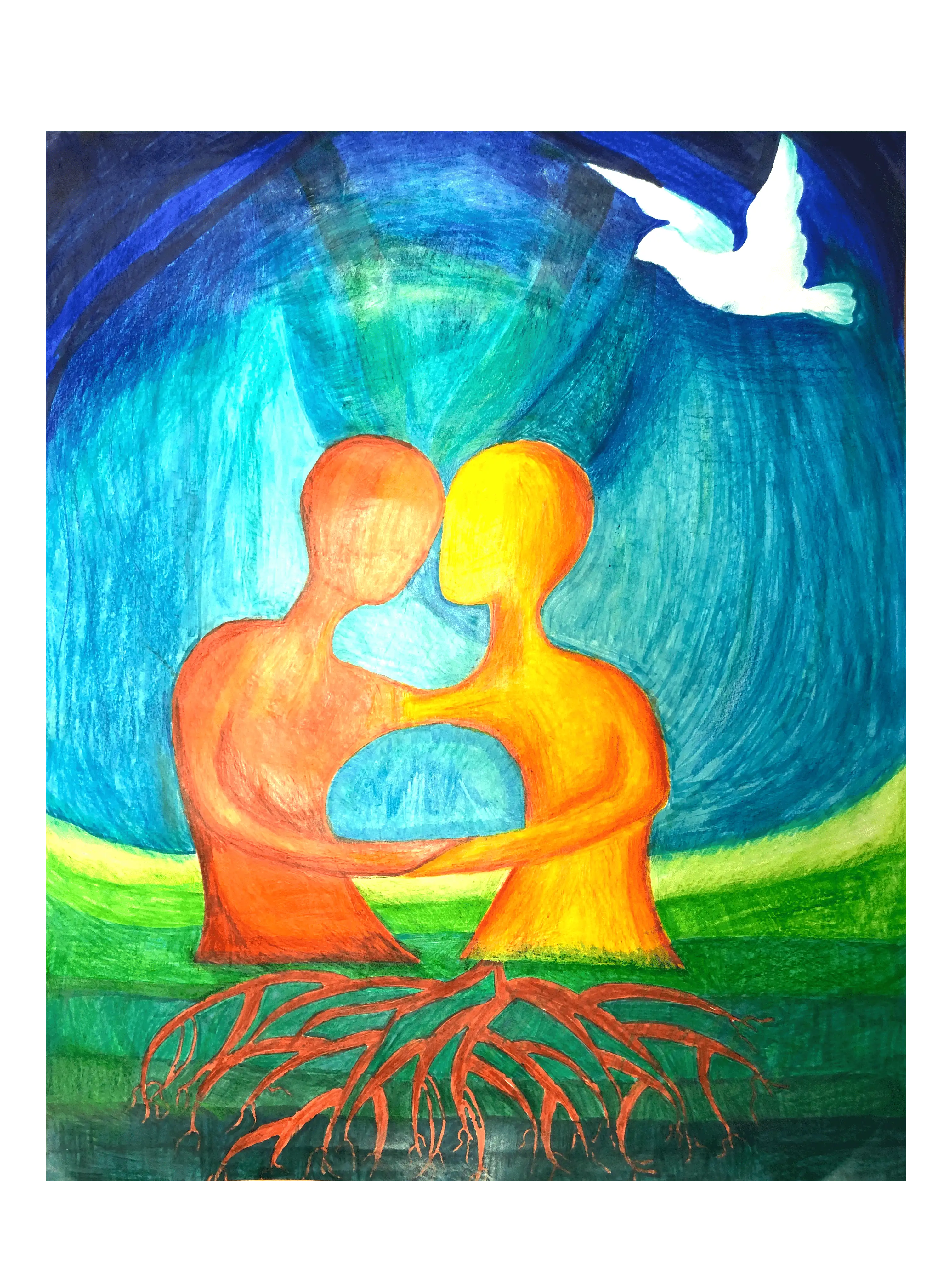 Friedensplakat von Alea Jashari und Imane Adjadi (7a)