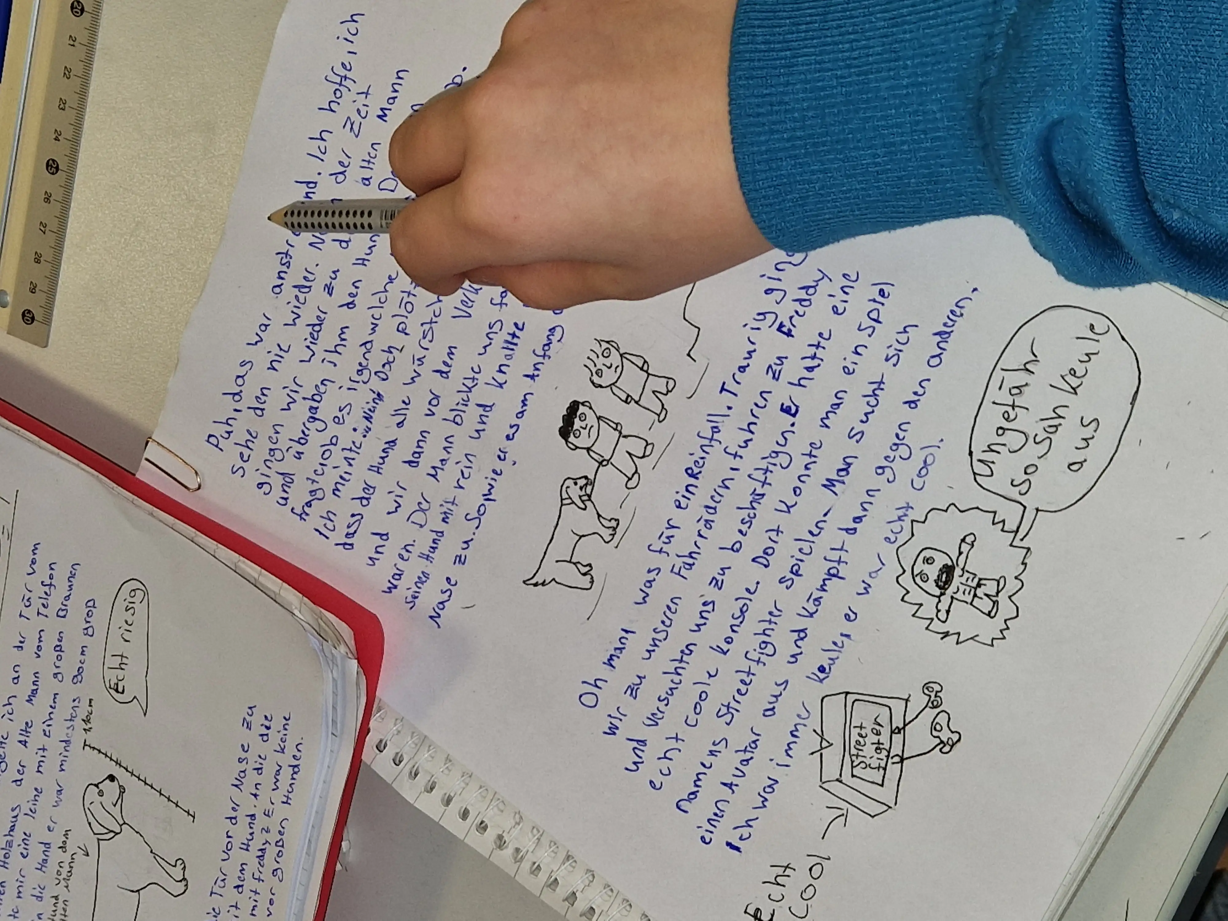 Eine Geschichte entsteht