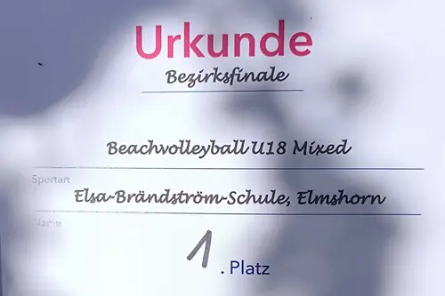 EBS wird Beachvolleyball-Bezirksmeister und fährt zum Landesfinale